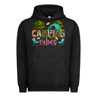 Pigment Black camping vibes Urban Hoodie - Zillion Design Studio