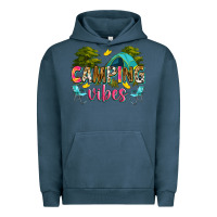 Pigment Midnight Navy camping vibes Urban Hoodie - Zillion Design Studio