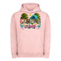 Pigment Salmon camping vibes Urban Hoodie - Zillion Design Studio