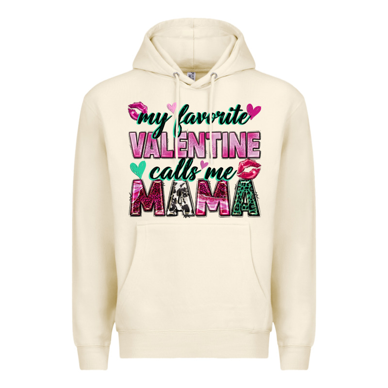 My Favorite Valentine Calls Me Mama Premium Hoodie by Zillion Design Studio | Teevron