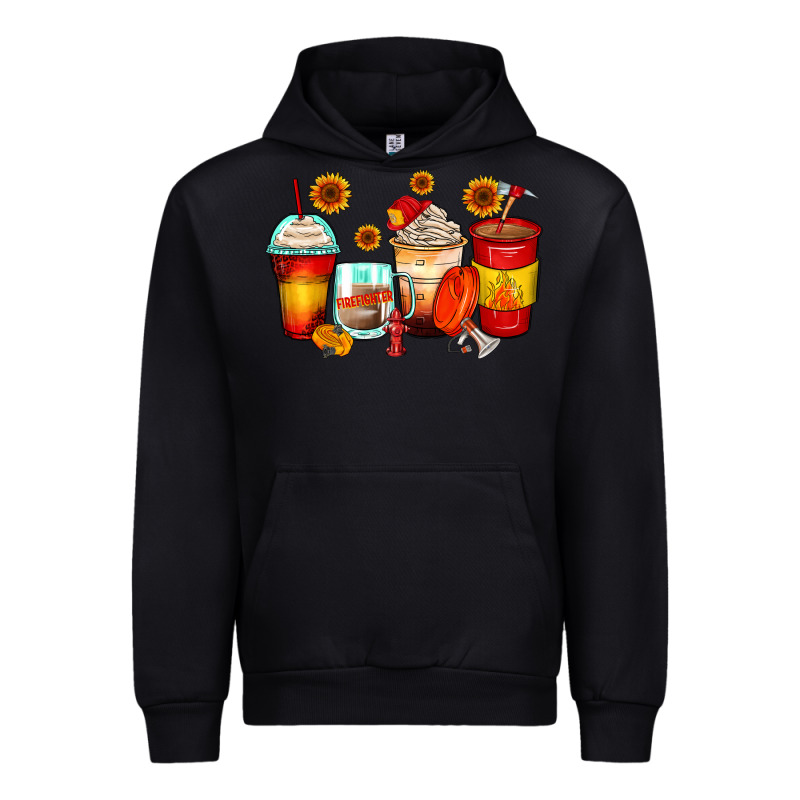 Firefighter Coffee Cups Urban Hoodie by Zillion Design Studio | Teevron