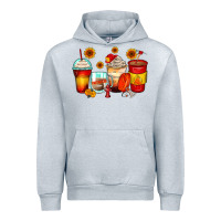 Heather Grey firefighter coffee cups Urban Hoodie - Zillion Design Studio