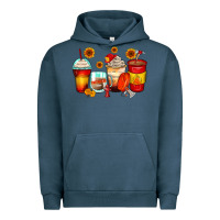 Pigment Midnight Navy firefighter coffee cups Urban Hoodie - Zillion Design Studio
