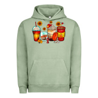 Pigment Oil Green firefighter coffee cups Urban Hoodie - Zillion Design Studio
