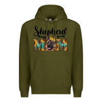 Army Green shepherd mom western Premium Hoodie - RanaPortraitStore