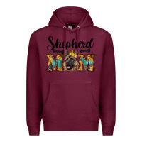 Burgundy shepherd mom western Premium Hoodie - RanaPortraitStore
