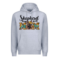 Heather Grey shepherd mom western Premium Hoodie - RanaPortraitStore