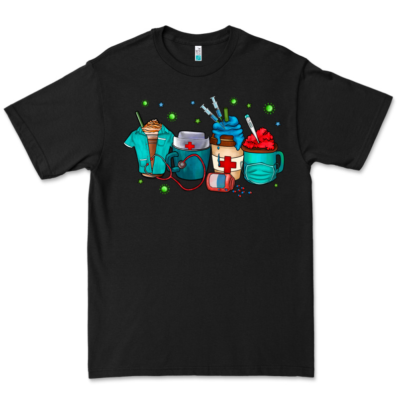 Nurse Drink Coffee Premium Tee by CowhideDigitalArt | Teevron