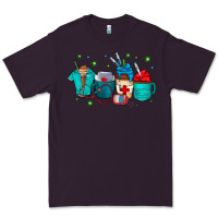 Plum nurse drink coffee Premium Tee - CowhideDigitalArt