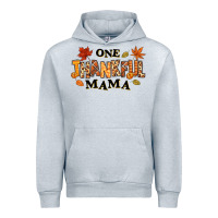Heather Grey one thankful mama Urban Hoodie - texasbilliewilder