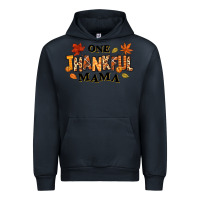Navy one thankful mama Urban Hoodie - texasbilliewilder