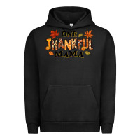 Pigment Black one thankful mama Urban Hoodie - texasbilliewilder