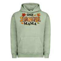 Pigment Oil Green one thankful mama Urban Hoodie - texasbilliewilder