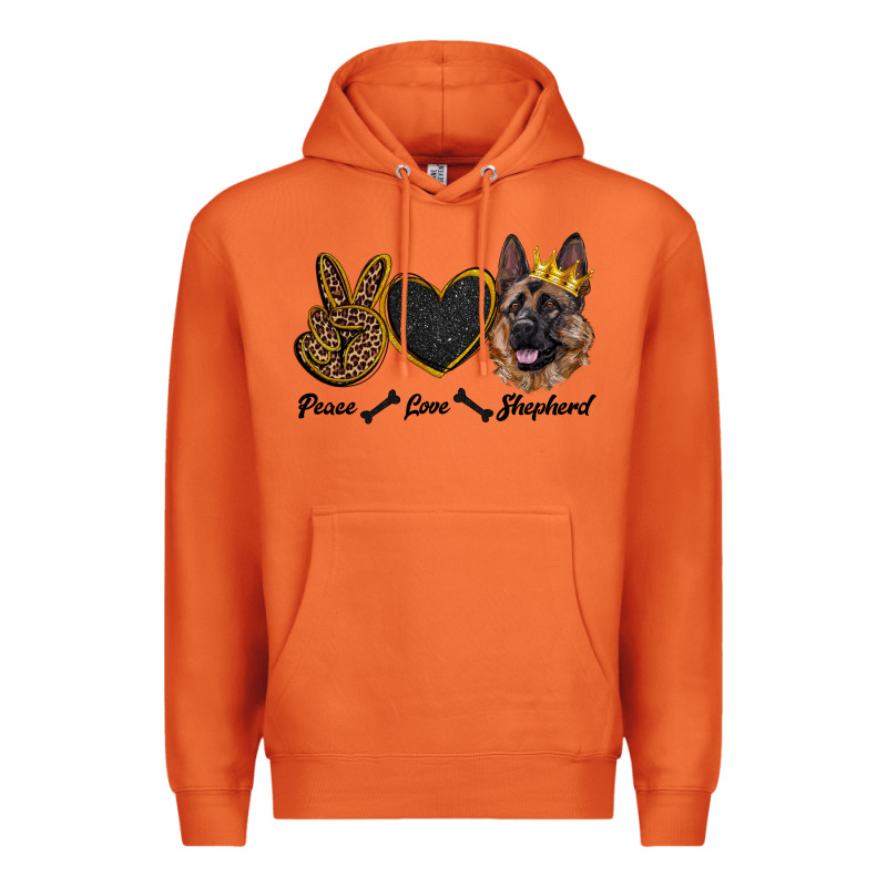 Peace Love Shepherd Premium Hoodie by RanaPortraitStore | Teevron