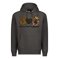 Smoke peace love shepherd Premium Hoodie - RanaPortraitStore