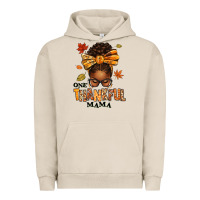 Pigment French Oak one thankful mama afro messy bun Urban Hoodie - texasbilliewilder