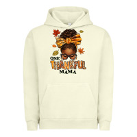 Pigment Pistachio one thankful mama afro messy bun Urban Hoodie - texasbilliewilder