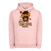 Pigment Salmon one thankful mama afro messy bun Urban Hoodie - texasbilliewilder