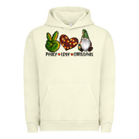 Pigment Pistachio peace love gnomes christmas Urban Hoodie - RanaPortraitStore
