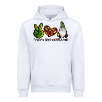 White peace love gnomes christmas Urban Hoodie - RanaPortraitStore