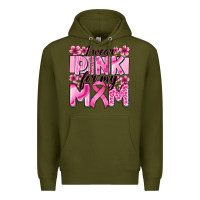 Army Green i wear pink for my mom Premium Hoodie - Zillion Design Studio