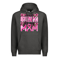 Charcoal Heather i wear pink for my mom Premium Hoodie - Zillion Design Studio