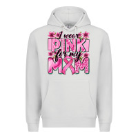 Dove Grey i wear pink for my mom Premium Hoodie - Zillion Design Studio