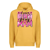 Mustard i wear pink for my mom Premium Hoodie - Zillion Design Studio