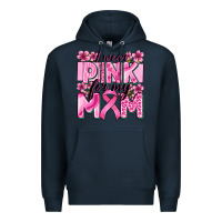 Navy i wear pink for my mom Premium Hoodie - Zillion Design Studio