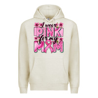Oatmeal Heather i wear pink for my mom Premium Hoodie - Zillion Design Studio