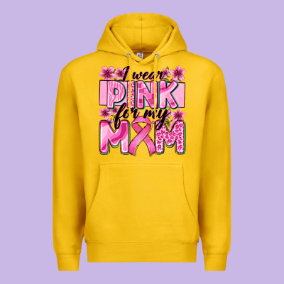 I Wear Pink For My Mom Premium Hoodie Designed By Zillion Design Studio