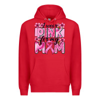 Red i wear pink for my mom Premium Hoodie - Zillion Design Studio