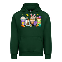 Forest Green easter day coffee cups Urban Hoodie - Zillion Design Studio