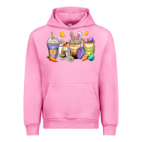 Fuchsia Pink easter day coffee cups Urban Hoodie - Zillion Design Studio