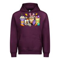 Mauve Wine easter day coffee cups Urban Hoodie - Zillion Design Studio