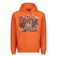 Carrot i run on caffeine and kisses Premium Hoodie - Zillion Design Studio