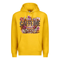 Lemon i run on caffeine and kisses Premium Hoodie - Zillion Design Studio