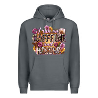 Rock i run on caffeine and kisses Premium Hoodie - Zillion Design Studio