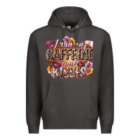 Smoke i run on caffeine and kisses Premium Hoodie - Zillion Design Studio