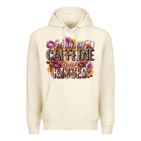 Tofu i run on caffeine and kisses Premium Hoodie - Zillion Design Studio