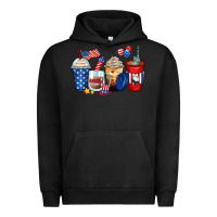 Pigment Black 4th of july coffee cups Urban Hoodie - Zillion Design Studio