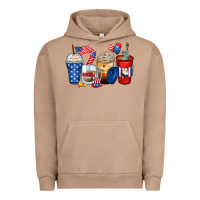 Pigment Burro 4th of july coffee cups Urban Hoodie - Zillion Design Studio