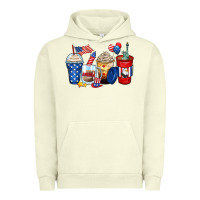 Pigment Pistachio 4th of july coffee cups Urban Hoodie - Zillion Design Studio