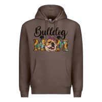 Coffee western bulldog mom Premium Hoodie - RanaPortraitStore