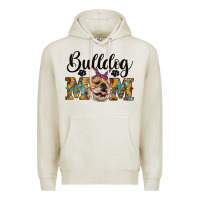 Oatmeal Heather western bulldog mom Premium Hoodie - RanaPortraitStore