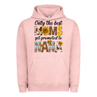 Pigment Salmon only the best moms get promoted to nana Urban Hoodie - texasbilliewilder