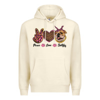 Sandshell peace love bulldog Premium Hoodie - RanaPortraitStore