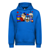 Cobalt police coffee cups Urban Hoodie - Zillion Design Studio