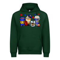 Forest Green police coffee cups Urban Hoodie - Zillion Design Studio