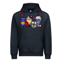 Navy police coffee cups Urban Hoodie - Zillion Design Studio